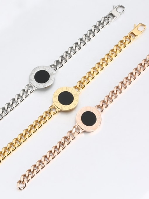 Ke Hong Titanium Number shell Luxury Bracelet