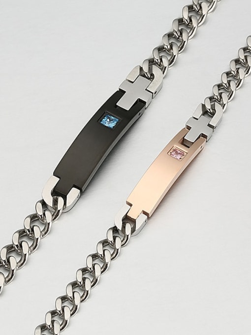 Ke Hong Titanium Smooth Minimalist Link Bracelet 3