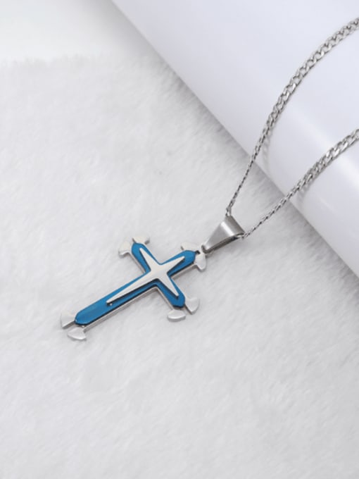 ZXIN Stainless steel Cross Minimalist Regligious Necklace 2