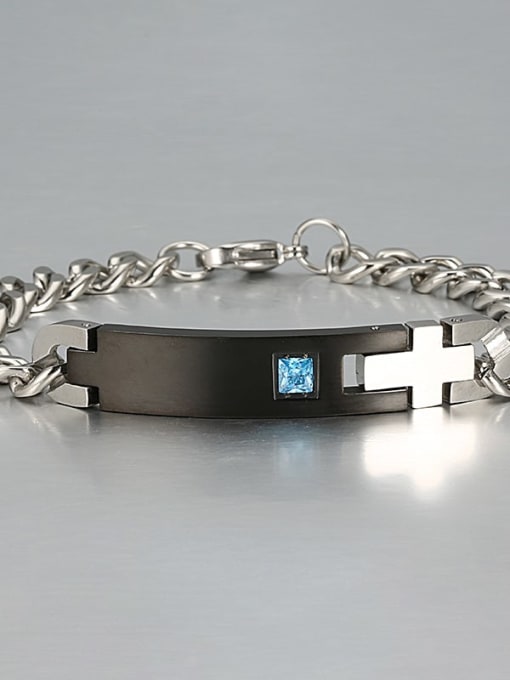 12 Titanium Smooth Minimalist Link Bracelet