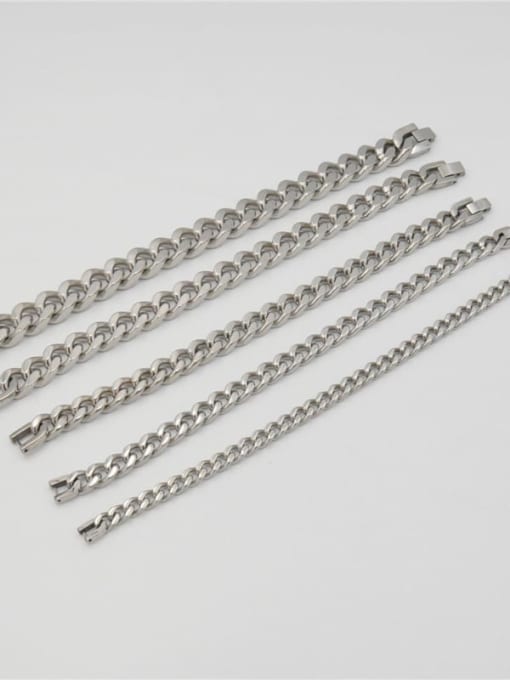Ke Hong Titanium Steel Hollow Geometric Vintage Link Bracelet 1