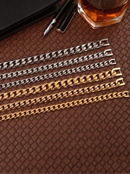 Ke Hong Titanium Minimalist Link Bracelet