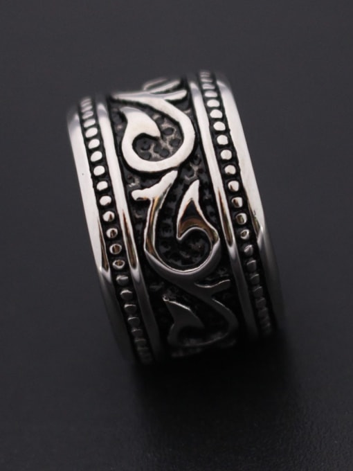 Mr.Leo Stainless steel Dragon Vintage Band Ring 4