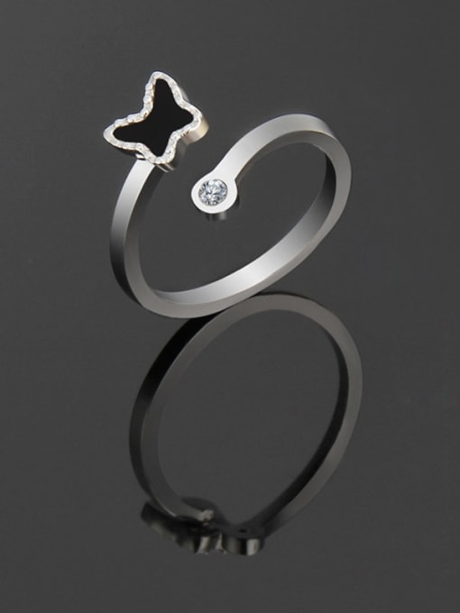 Ke Hong Titanium Rosary Minimalist Band Ring 0