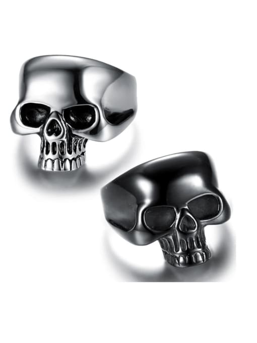Mr.High Stainless steel Skull Vintage Band Ring