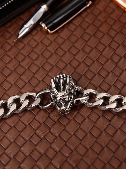 Ke Hong Titanium Dragon Minimalist Bracelet 3