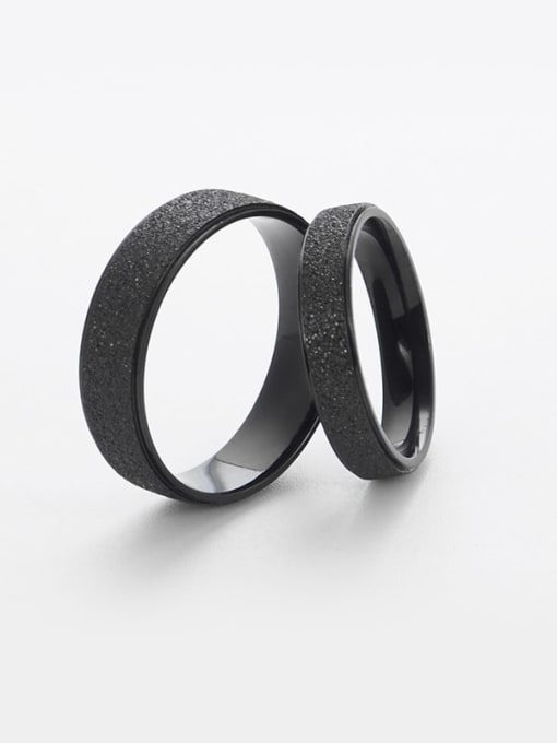 Ke Hong Titanium Gold dust Simple round Band Ring 1