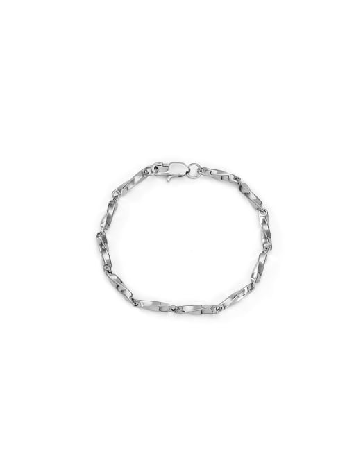 WOLF Stainless steel Newline Minimalist Link Necklace 0