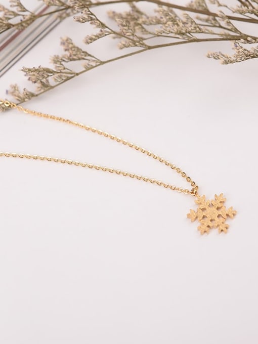 Ke Hong Titanium snowflakeLocket Minimalist  necklace 3