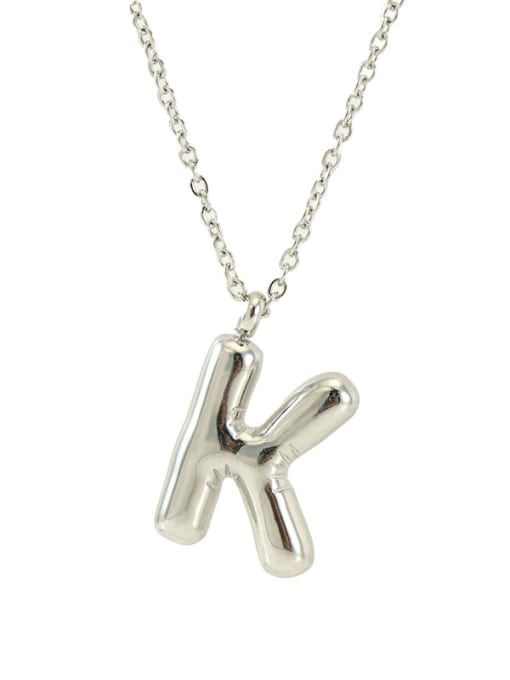 ZXIN Stainless steel Letter Hip Hop Necklace 3