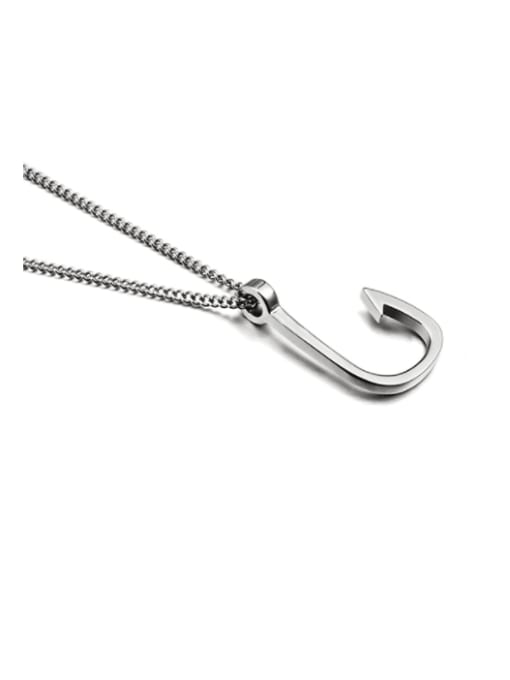 WOLF Titanium Steel Irregular Minimalist Long Strand Necklace 0