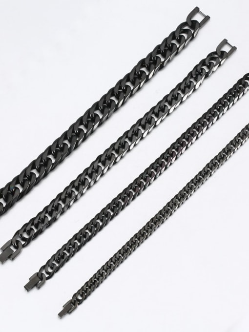 Ke Hong Titanium Geometric Minimalist Link Bracelet 1