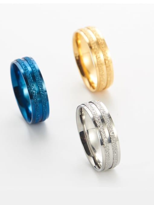 Ke Hong Titanium Round Minimalist Band Ring