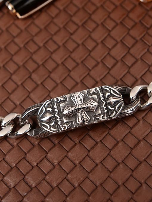 Ke Hong Titanium Cross Minimalist Bracelet 4