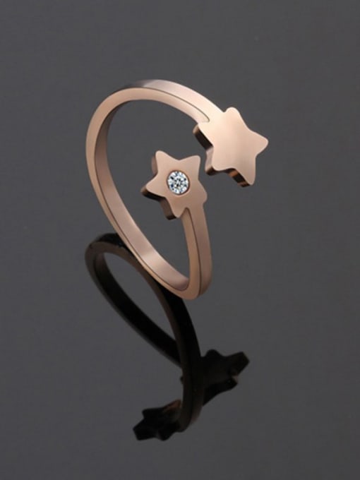 Ke Hong Titanium Star Minimalist Band Ring 2