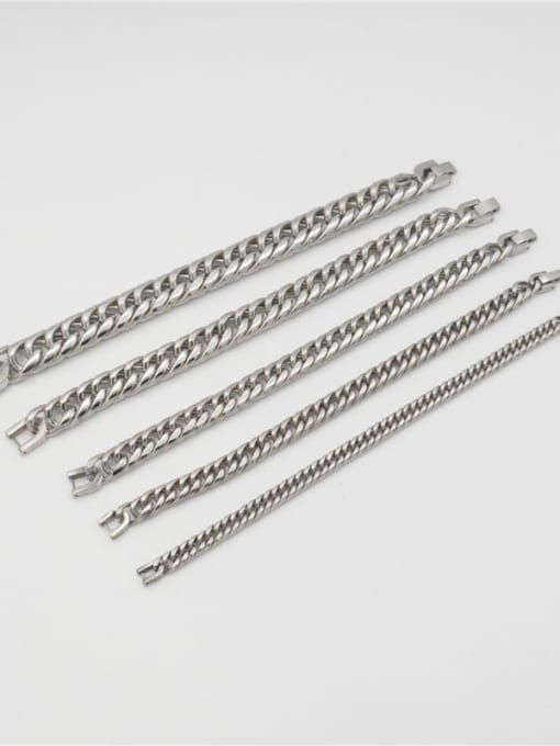 Ke Hong Titanium Steel Hollow Geometric  Chain Vintage Link Bracelet 1