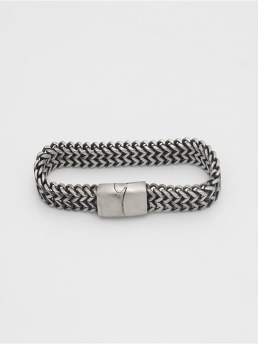 Ke Hong Titanium Steel Geometric Chain Hip Hop Link Bracelet 4