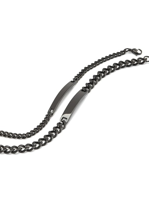 Ke Hong Titanium Geometric Minimalist Link Bracelet 4