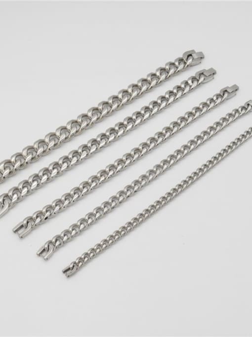 Ke Hong Titanium Steel Hollow Geometri Chain Vintage Link Bracelet 1