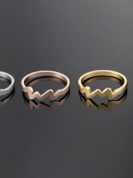 Ke Hong Titanium Irregular Minimalist Band Ring 0
