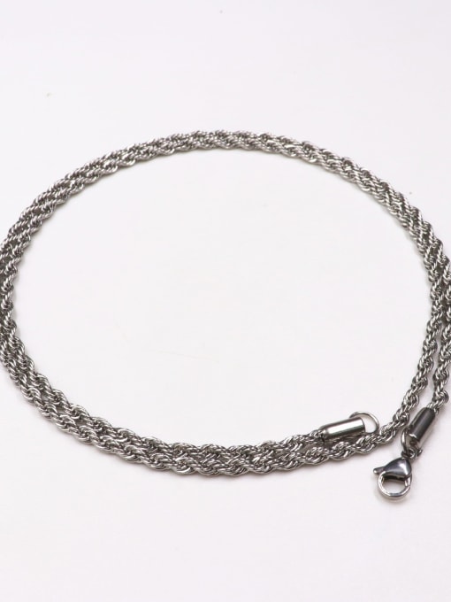 60cm steel color twist chain Brass Rhinestone Cross Vintage Regligious pendant Necklace