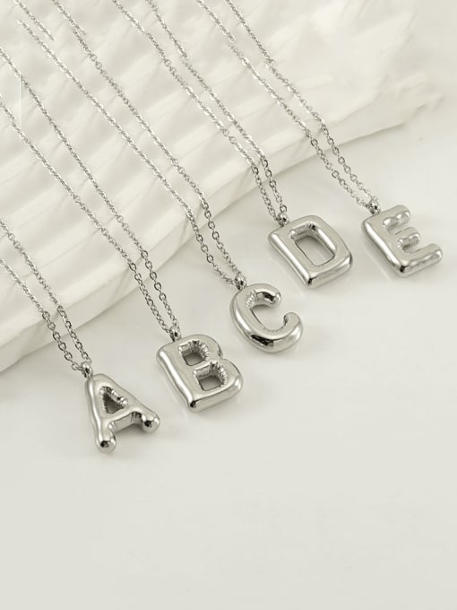 ZXIN Stainless steel Letter Hip Hop Necklace 0
