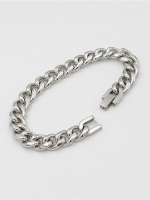 Ke Hong Titanium Steel Hollow Geometri Chain Vintage Link Bracelet 4
