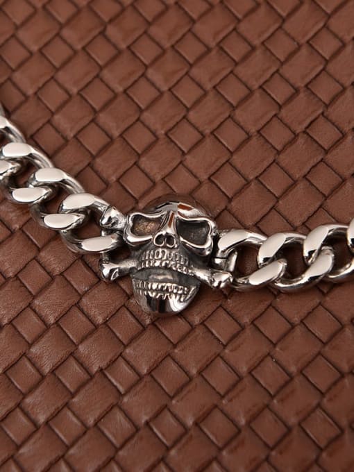 Ke Hong Titanium Skull Vintage Bracelet 2