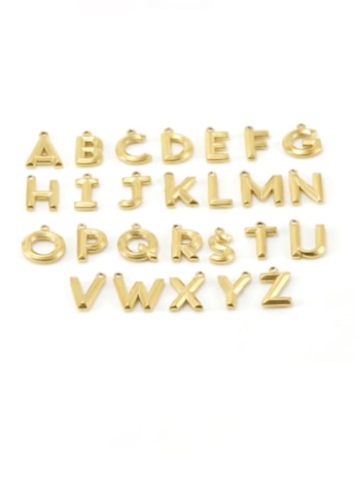 ZXIN Titanium Steel Minimalist  Letter Pendant Necklace 0