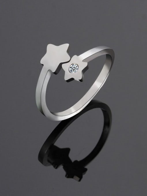 Ke Hong Titanium Star Minimalist Band Ring 0