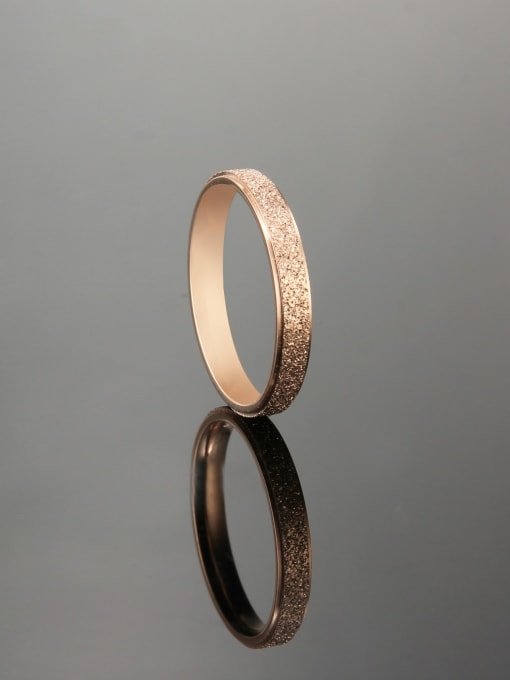 Ke Hong Titanium Steel yarn  Round Minimalist Ring 0