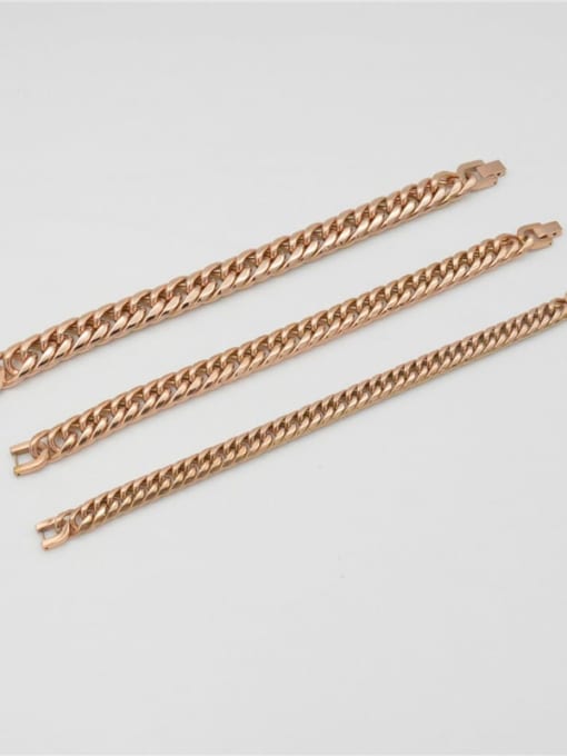 Ke Hong Titanium Steel Hollow Geometric  Chain Vintage Link Bracelet 2