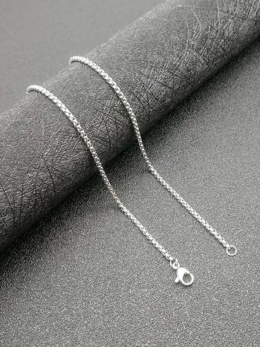 Steel Color：2mm*61cm Titanium Steel Evil Eye Vintage Cross Pendant Necklace For Men