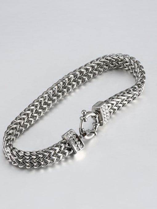 Ke Hong Titanium Double row Vintage Link Bracelet 3