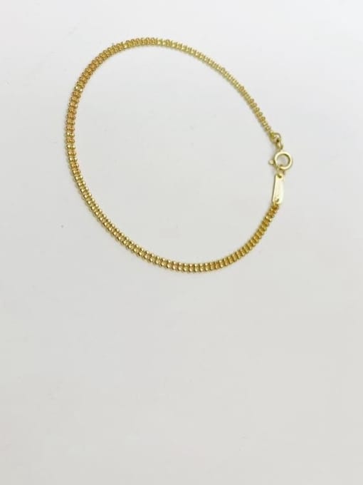 ZEMI 925 Sterling Silver Irregular Minimalist Link Bracelet 3