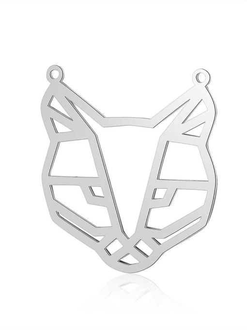 JA158 1x5 Stainless steelGold Plated Fox Charm Height : 29 mm , Width: 32 mm