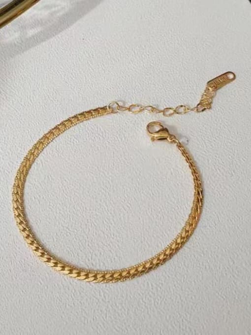 Snake bone chain bracelet Titanium Steel Hip Hop Snake Bone Chain Link Bracelet