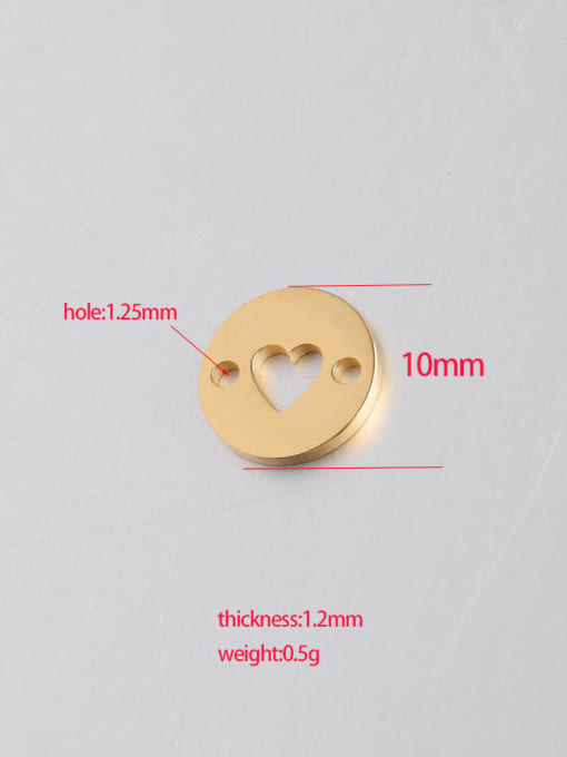 MEN PO Stainless steel Heart Minimalist Findings & Components 2