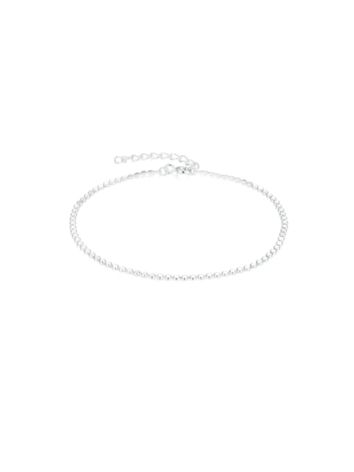 YUANFAN 925 Sterling Silver Geometric Minimalist Link Bracelet
