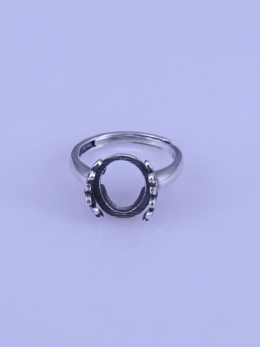 Supply 925 Sterling Silver Geometric Ring Setting Stone size: 10*12mm 0