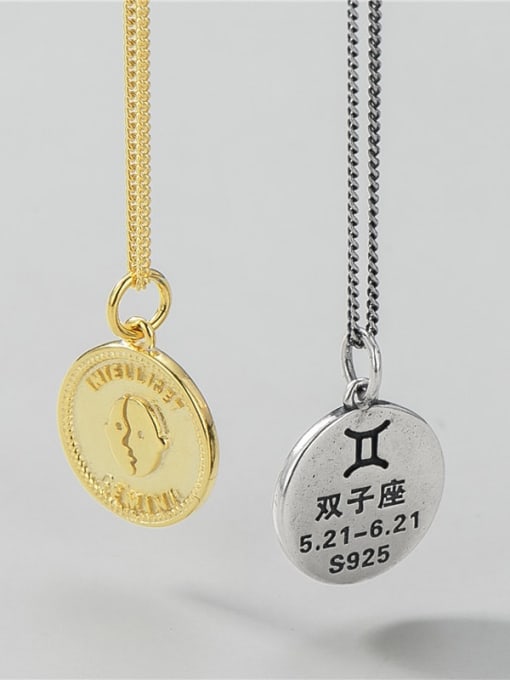 Gemini (single pendant) 925 Sterling Silver Constellation Minimalist Necklace