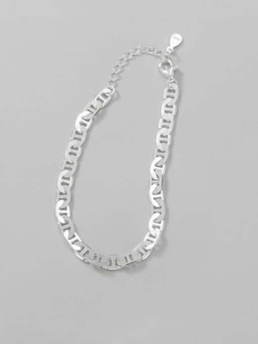 ARTTI 925 Sterling Silver Geometric Minimalist Link Bracelet 3