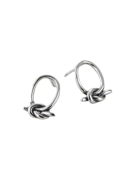 ARTTI 925 Sterling Silver Bowknot Minimalist Stud Earring 4