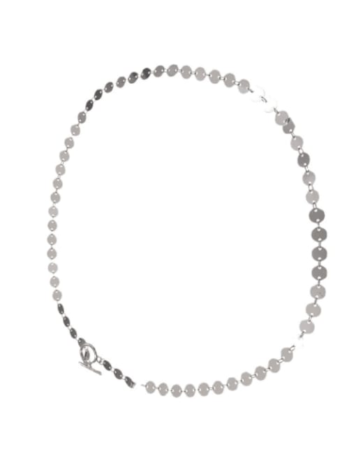 ARTTI 925 Sterling Silver Smooth Round Minimalist Necklace 3