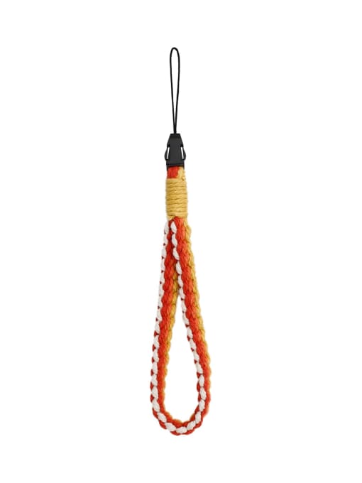 P68036 Orange Color Hand-woven mobile phone cord Mobile Accessories
