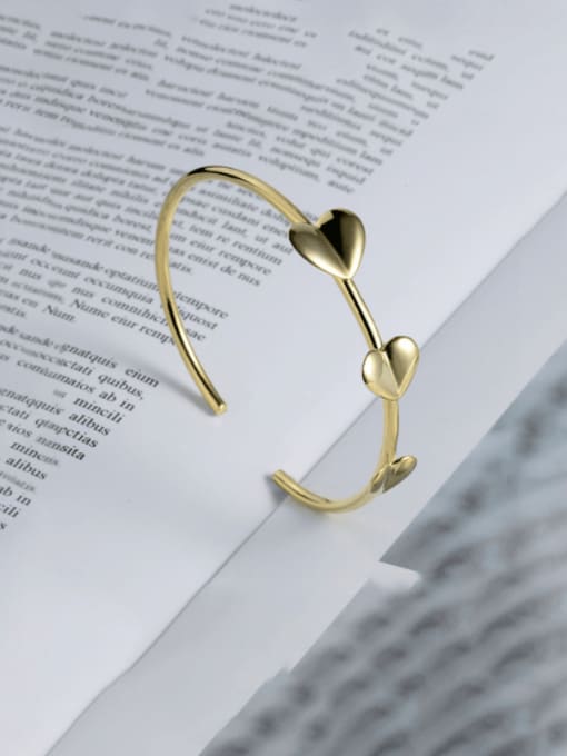 PNJ-Silver 925 Sterling Silver Heart Minimalist Bracelet 3