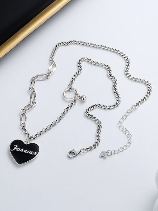 TAIS 925 Sterling Silver Heart Vintage Necklace 2