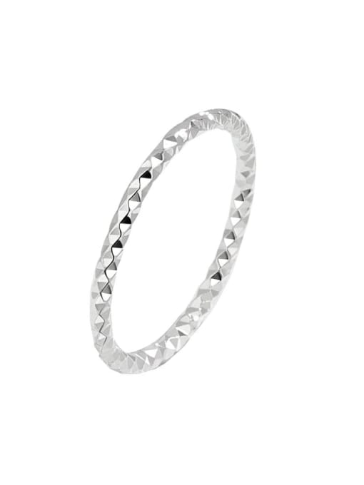 PNJ-Silver 925 Sterling Silver Geometric Minimalist Band Ring 0
