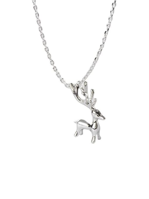 ARTTI 925 Sterling Silver Deer Minimalist Necklace 3