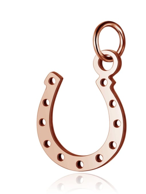 FTime Stainless steel Horseshoe Charm Height : 10 mm , Width: 17 mm 3